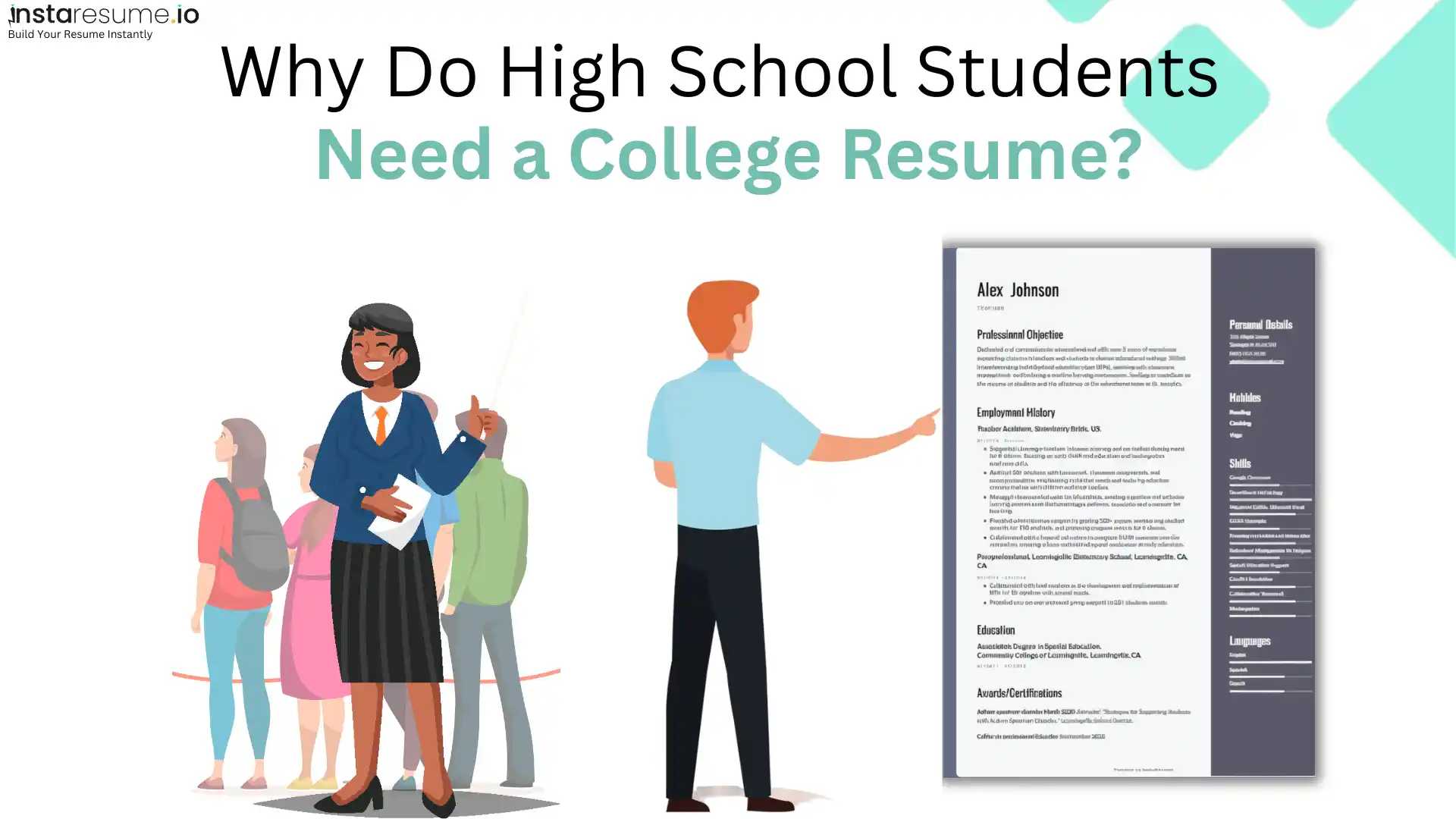 Why Do High School Students Need a College Resume?