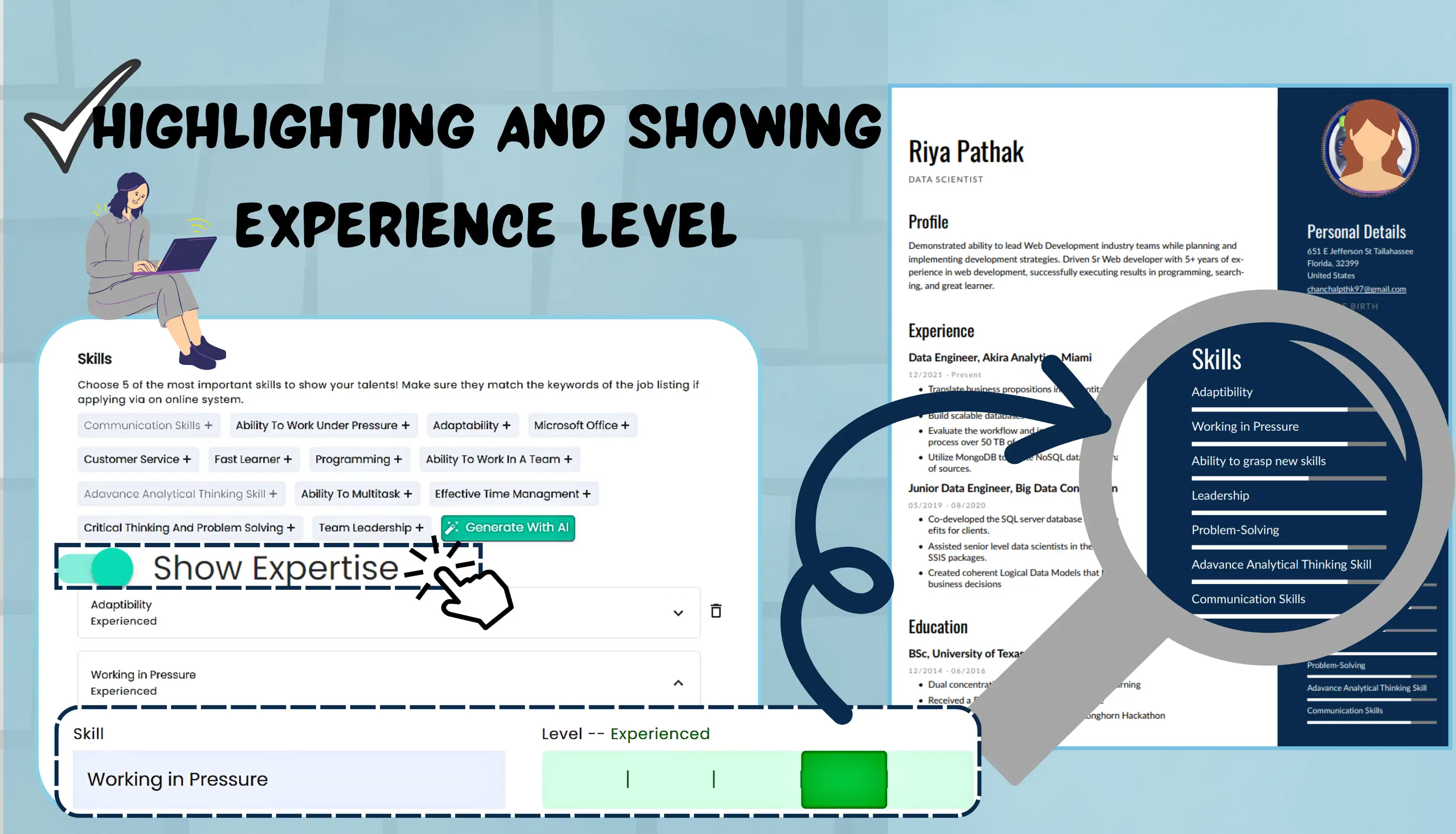 highlight-and-showing-experience
